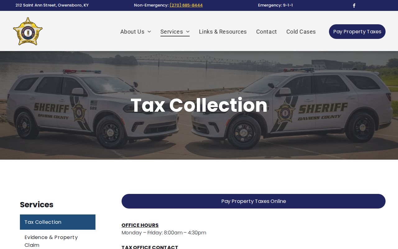 Owensboro street directory Daviess County tax collection record