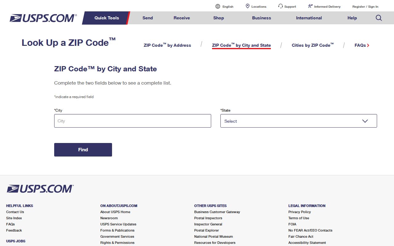 USPS ZIP Code Lookup modes used for Owensboro postal research